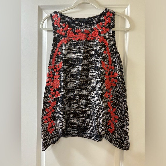 Embroidered Sleeveless Top - Picture 1 of 2